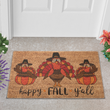 Happy Fall Y'all Turkeys, Doormat