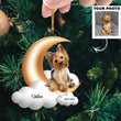 Custom Pet Photo Ornament, Pet Memorial Ornament, Pet Loss Gift | Pet Moon
