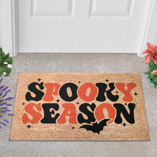 Spooky Season Halloween Door Ma, Funny Doormat, Welcome Mat, Funny Door Mat, Fall Autumn Decor Gift, Home Doormat, Custom Doormat