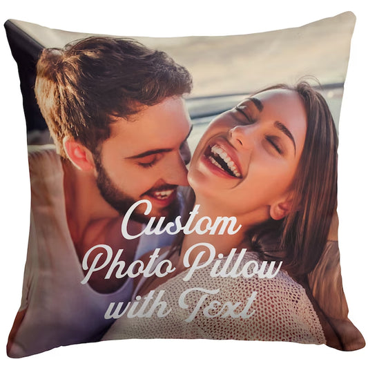 Photo Pillow, Personalized Pillow, Customize Pillowcase With Insert, Custom Pillow with Photo, Personalized Photo Throw Pillow
