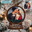 Custom Photo Ornament, God Bless The Broken Road, Christmas Gift For Couple, Wife, Husband, Family Members
