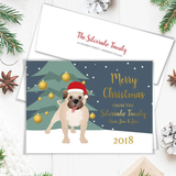 Pug Holiday Card