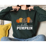 Hello Pumpkin Shirt, Cute Thanksgiving T-Shirt, Fall Tee, Hello Autumn Shirt, Thanksgiving Women's Shirt