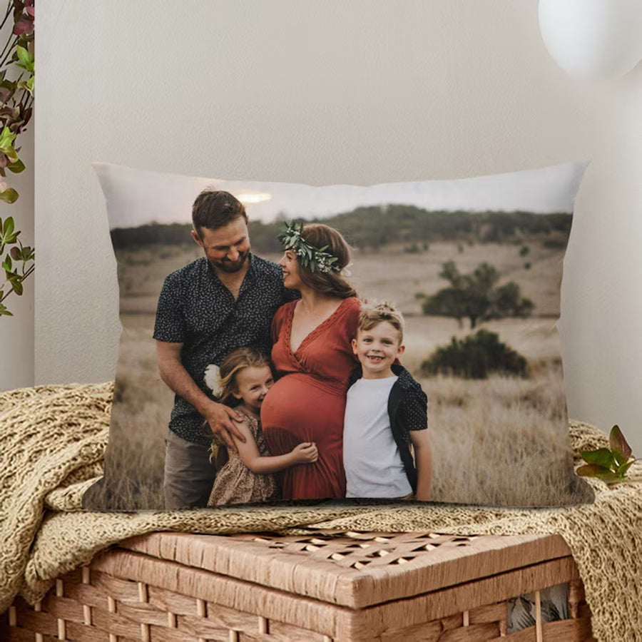 Custom Photo Pillow Cover, Personalized Pillow with Pictures, Personalized Picture Gifts, Custom Photo Gift
