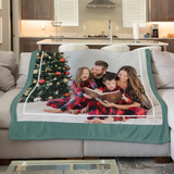 Custom Photo Blanket, Family Photo Memorial Throw, Personalized Family Gift, Christmas Keepsake, Xmas Gift For Family