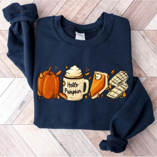 Hello Pumpkin Shirt, Thanksgiving Gift, Pumpkin Tee, Autumn Gift, Fall Clothing, Autumn Shirt,Thanksgiving Gift Idea