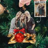 Custom Photo Ornament, Family Photo Ornament, Christmas 2023 Gift, Gift For Family Members