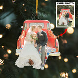 Custom Photo Ornament, Wedding Photo Ornament, Gift For Couple, Anniversary Gift For Married Couple, Wife, Husband