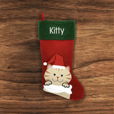 Custom Name Christmas Stockings, Reindeer, Snowman, Santa Clause Holiday Stocking, Pet Stocking, Christmast Gift