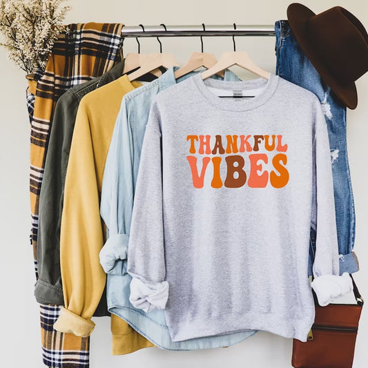 Thanksgiving Vibes Shirt, Thanksgiving Shirt, Grateful Shirt, Fall T-Shirt, Thanksgiving Shirt, Autumn Shirt, Fall Shirt