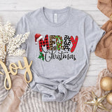 Merry Christmas Buffalo Plaid Shirt, Christmas T-Shirt, Christmas Gift, Women Christmas Shirts, Christmas Tshirt, Xmas
