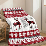 Christmas Plaid Blanket, Minky Sherpa Fleece Blanket, Vintage Christmas Throw, Family Blanket,Home Decor, Christmas Gift