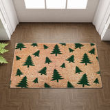 Christmas Tree Pattern Door Mat, Winter Doormat, Welcome Mat, Cute Christmas Door Mat