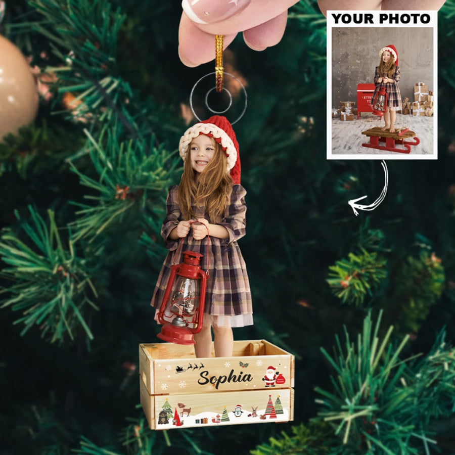 Custom Photo Ornament, Christmas Eve Box, Christmas Gift For Kid, Family Members