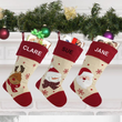 Personalised Christmas Stocking - Red Reindeer, Socks