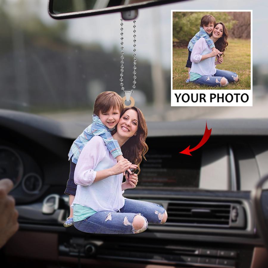 Custom photo Car Ornament | Mom