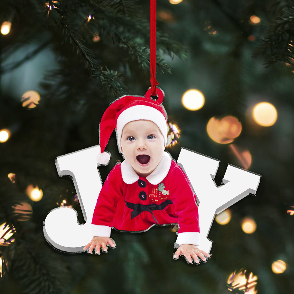 Custom photo Ornament | Joy