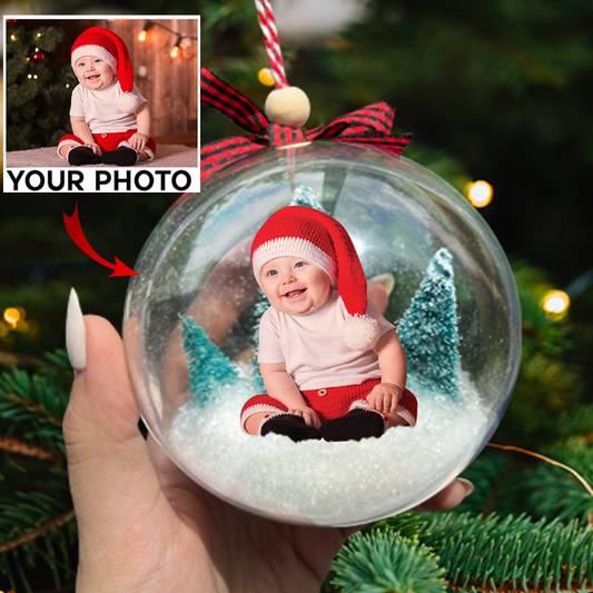 Custom Photo Christmas Ball Ornament, Personalized Christmas Gifts | Ball baby 2