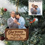 Custom photo Ornament, Couple Ornament | Blessed