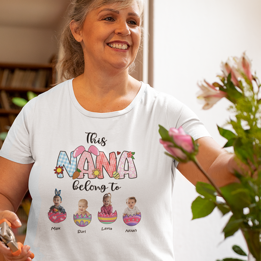 This Nana Belong To Easter Shirt , Cute Easter Shirts for Nana, Grandmas Little Bunnies, Grandma Gifts, Easter Grandma Shirt