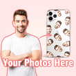Custom face iPhone phone case, Personalized photo gifts, Custom photo phone case gift, Funny gift for him