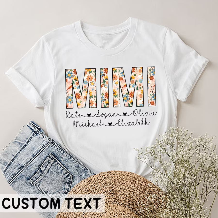 Custom Mimi Easter Shirt , Cute Easter Shirts for Women, Mini T-shirt Gifts, Easter Mini Shirt