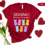 Custom Grandma Easter Shirt , Cute Easter Shirts for Women, Grandmas Little Bunnies, Grandma Gifts, Easter Grandma Shirt