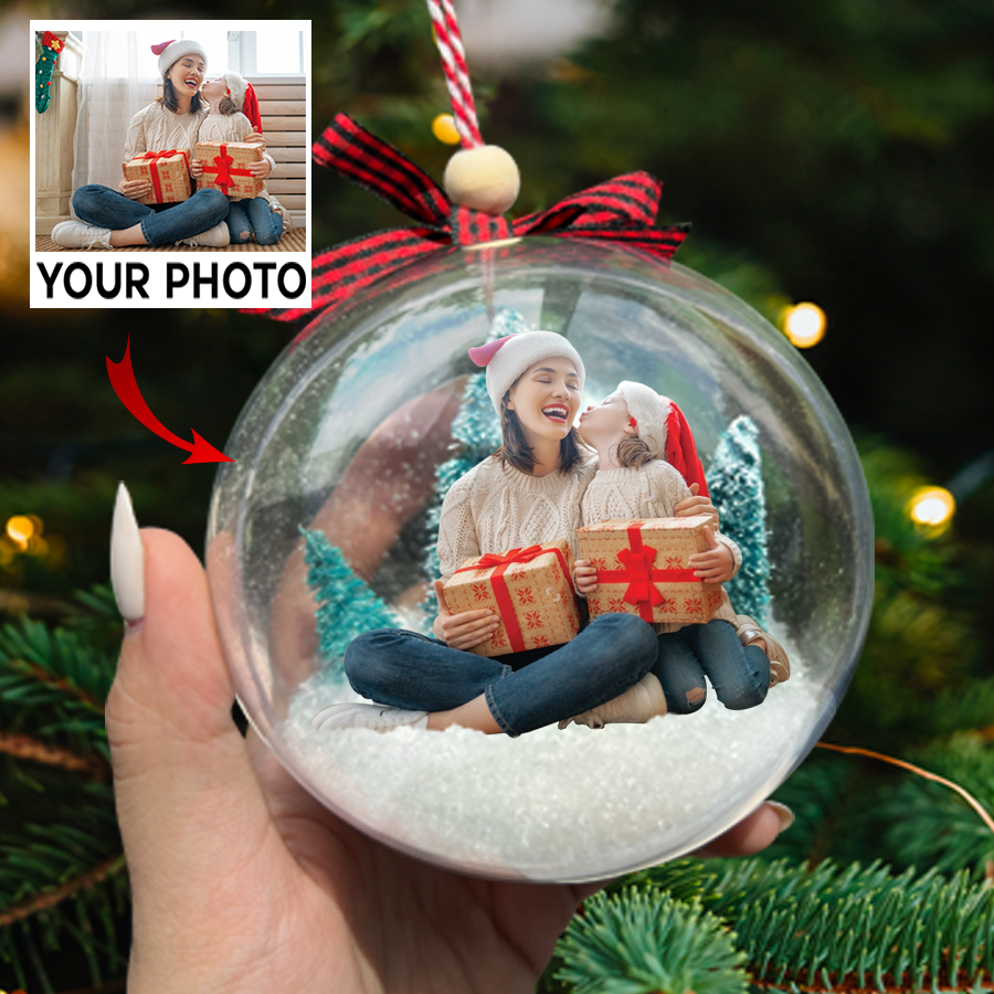 Custom Photo Christmas Ball Ornament, Personalized Christmas Gifts | Ball Mom