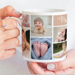 Personalized Photo Collage Mug, Custom Photo Collage Coffee Mug, Customize Gift for Mom