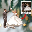 Custom photo Ornament, Couple Ornament | Married