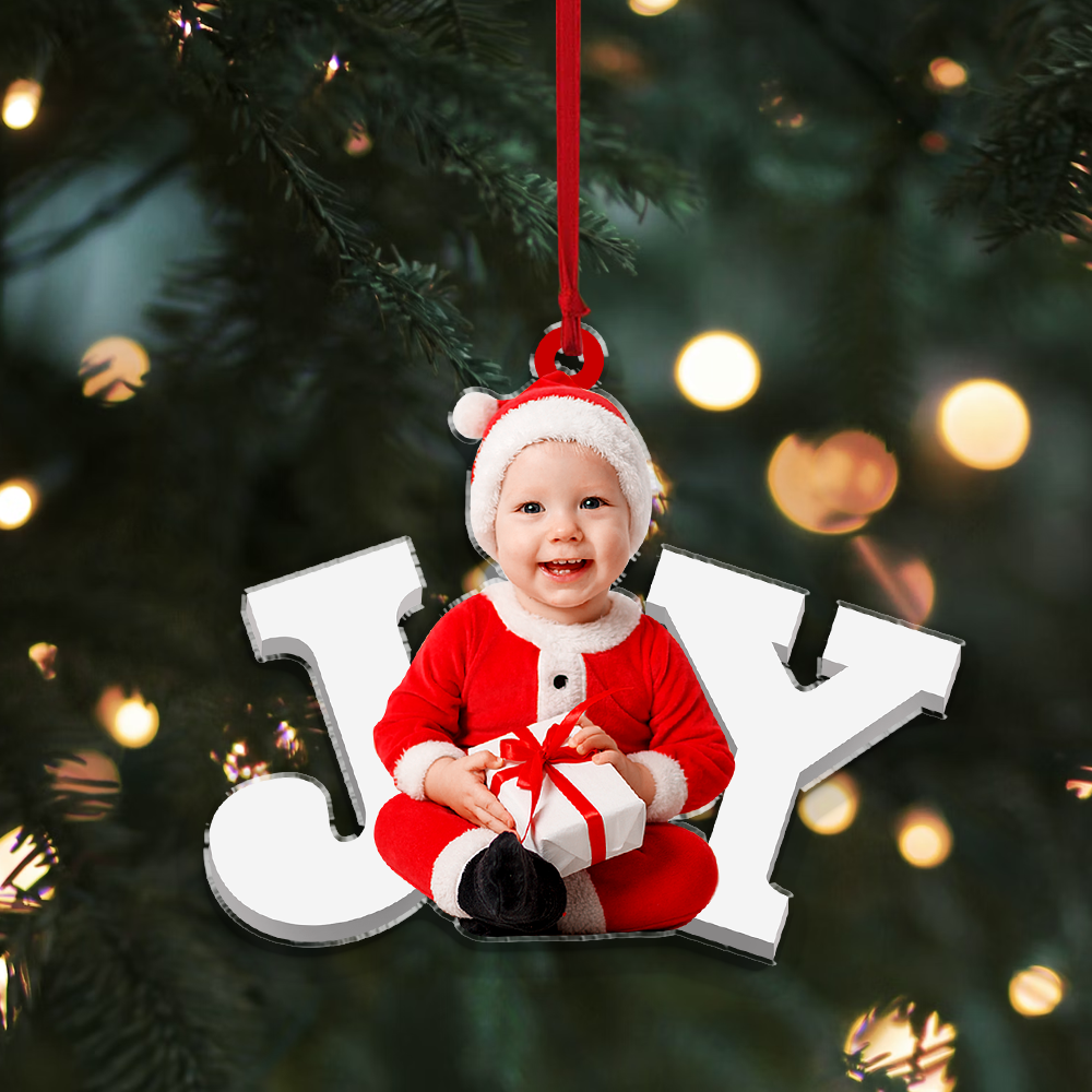 Custom photo Ornament | Joy