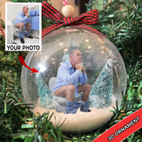 Custom Photo Christmas Ball Ornament, Personalized Christmas Gifts | Ball Funny