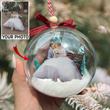 Custom Photo Christmas Ball Ornament, Personalized Christmas Gifts | Ball Married