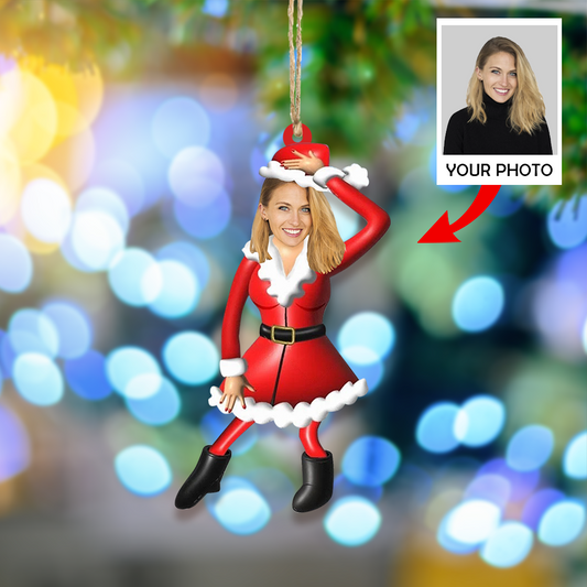 Custom photo Ornament | Santa