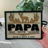 The Man The Myth The Legend Wooden Sign, Gift for Dad, Dad Wooden Sign, Father's Day Gift