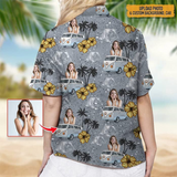 Personalized Photo Hawaiian Shirt, Shirt with Face for Men Women,  Aloha Beach Shirt, Shirt For Summer