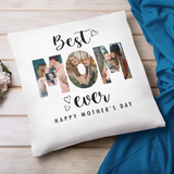 Best Mom Ever Pillow, Custom Pillow with Photo,  Gift For Mom,  Personalized Pillow With Photo, Home Decor, Mother's Day Pillow