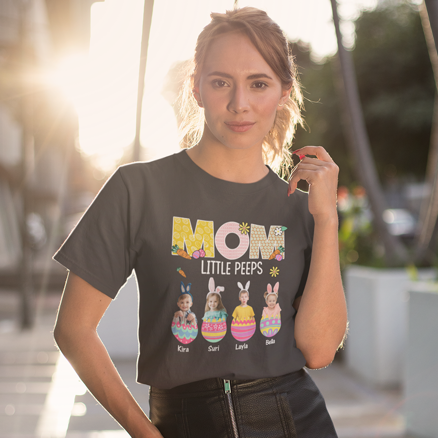 Mom Little Peeps Easter Shirt , Cute Easter Shirts for Mom, Mom Gifts, Easter Mom Shirt