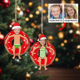 Custom photo Ornament | Swim