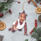 Custom photo Ornament | Black baby