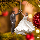 Custom photo Ornament, Couple Ornament | Married