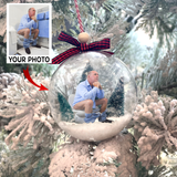 Custom Photo Christmas Ball Ornament, Personalized Christmas Gifts | Ball Funny