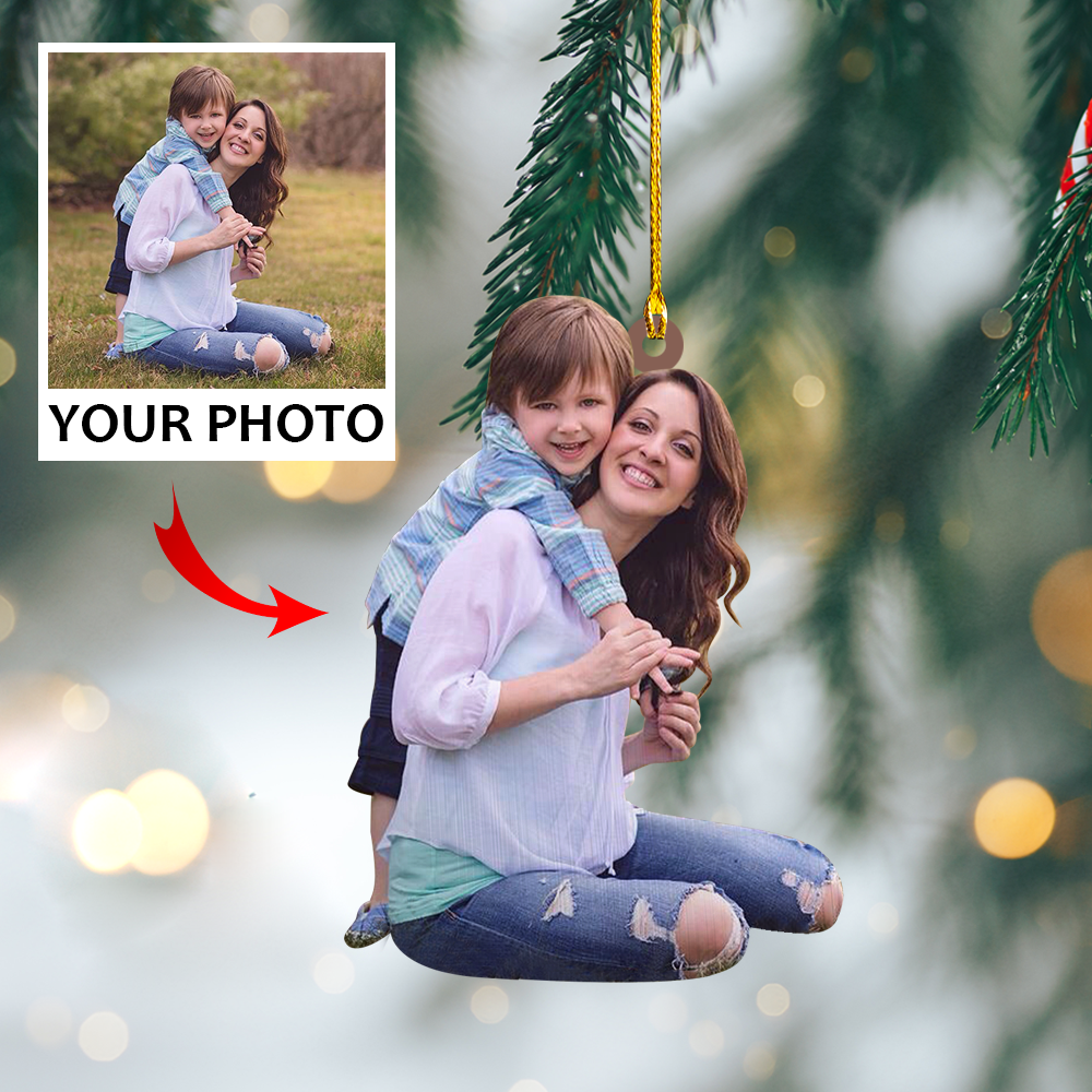 Custom Photo Ornament | Mom