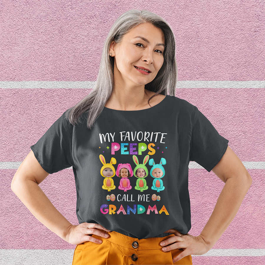 My Favorite  Peeps Call Me Grandma Shirt , Cute Easter Shirts for Grandma, Grandma Gifts, Easter Grandma Shirt