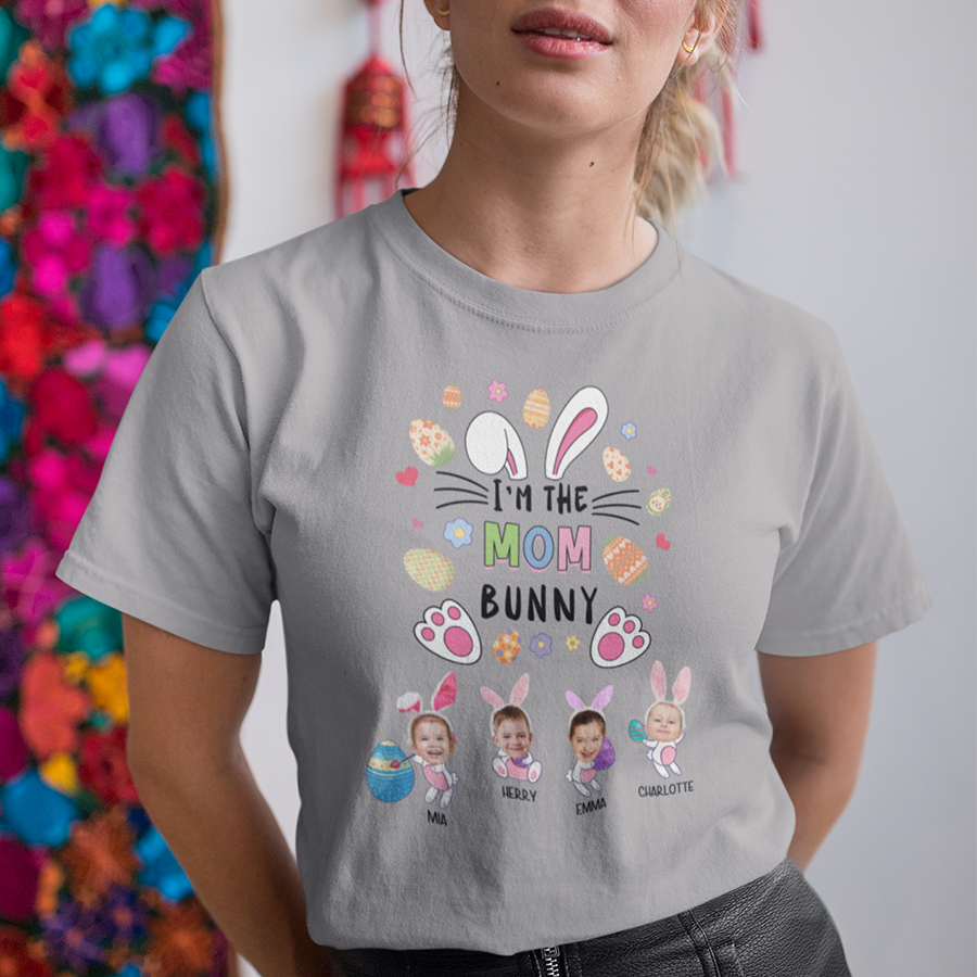 I Am Mom Bunny Easter Shirt , Cute Easter Shirts For Mom, Mom Gifts, Easter Mom Shirt, Bunny Easter T-shirt