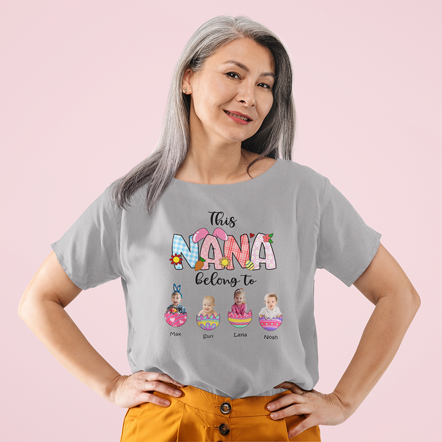 This Nana Belong To Easter Shirt , Cute Easter Shirts for Nana, Grandmas Little Bunnies, Grandma Gifts, Easter Grandma Shirt