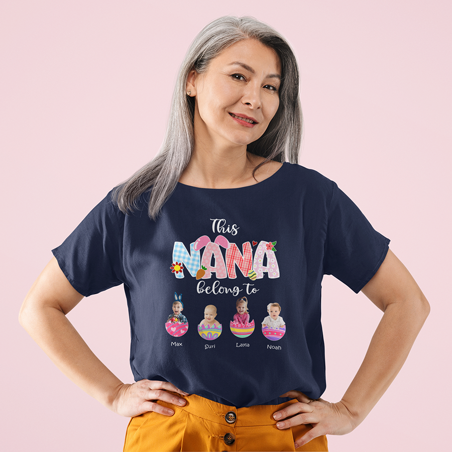 This Nana Belong To Easter Shirt , Cute Easter Shirts for Nana, Grandmas Little Bunnies, Grandma Gifts, Easter Grandma Shirt