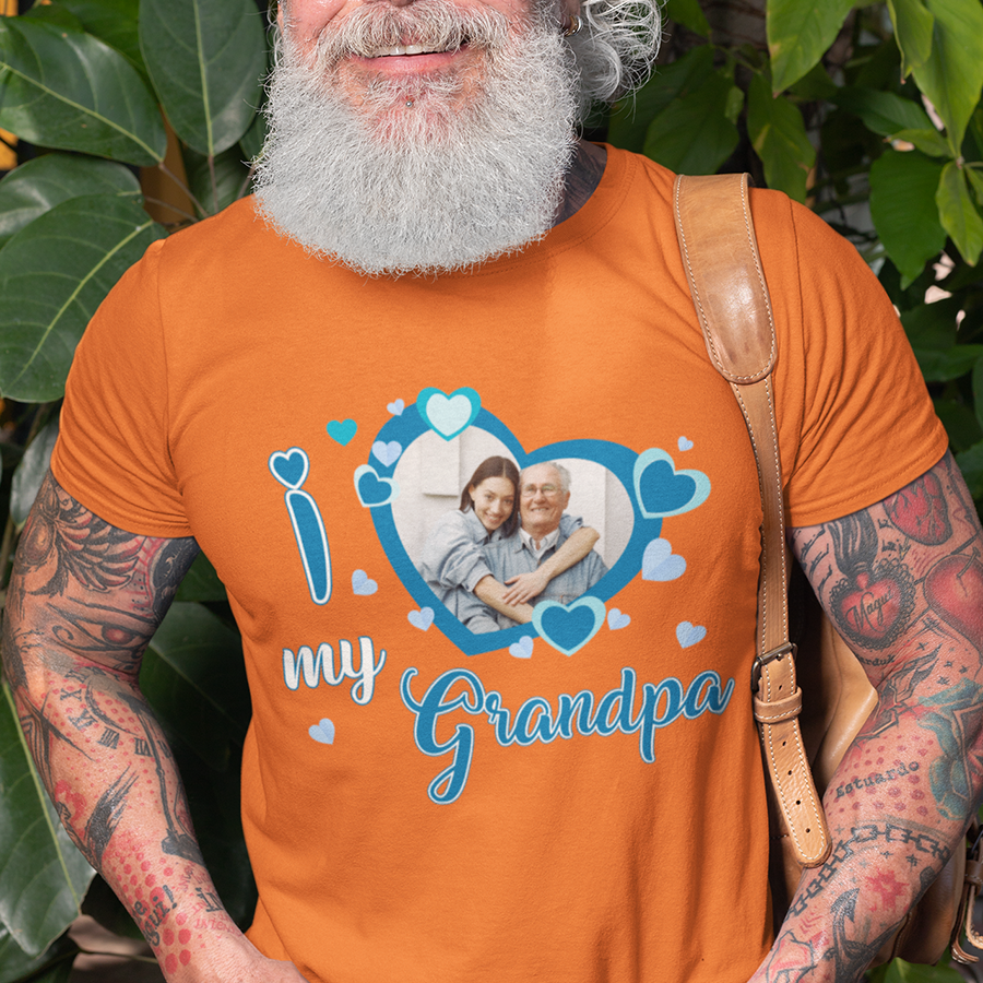 I Love My Grandpa  T-shirt, Father's Day Gift, T-Shirt For Grandpa , Gifts for Grandpa, Father's Day T-shirt