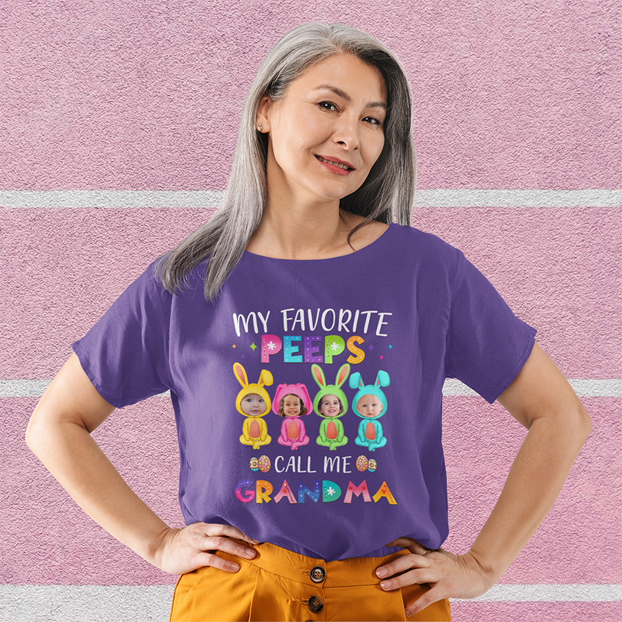 My Favorite  Peeps Call Me Grandma Shirt , Cute Easter Shirts for Grandma, Grandma Gifts, Easter Grandma Shirt
