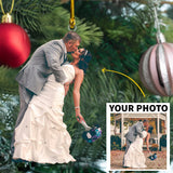 Custom photo Ornament, Couple Ornament | Married